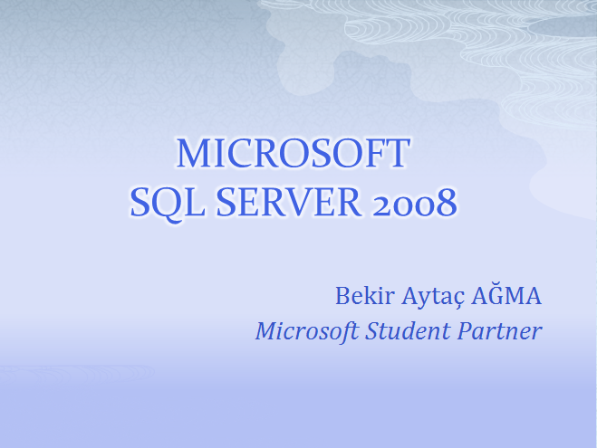Microsoft Sql Server Webineri (Video)